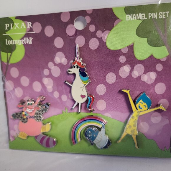 Loungefly Pixar Inside Out Pin Set 4 Pins Characters 2020 Authentic New - Picture 2 of 4